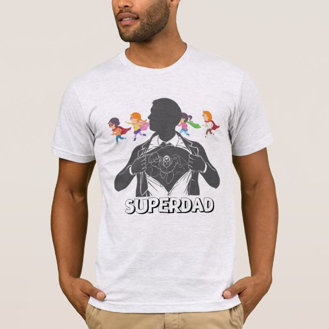 Superheld-Vater T-Shirt (Vorderseite)