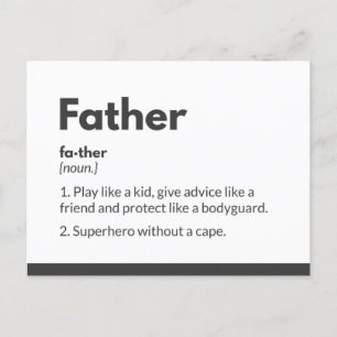 Superheld Vatertagskarten Superdad Postkarte