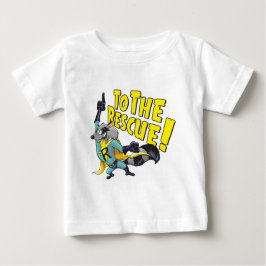 Superheld-Waschbär zur Rettung Baby T-shirt