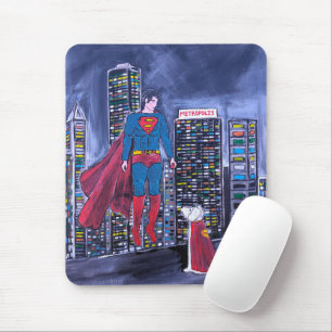 Superhelden Bester Freund Gemälde von Alfred Fox Mousepad