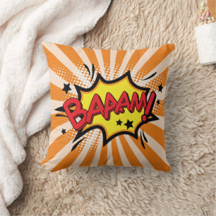 Superhelden-Comic-Book Bam Cartoon Kissen