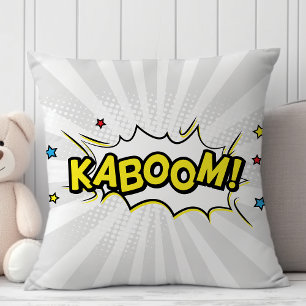 Superhelden-Comic-Book-Kaboom-Cartoon Kissen