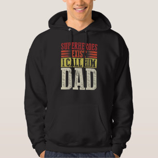 Superhelden existieren ich nenne ihn Papa Retro Va Hoodie