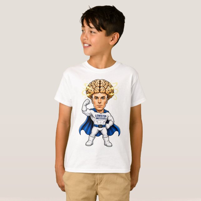 Superhelden-Gehirnleistung T-Shirt (Vorne ganz)
