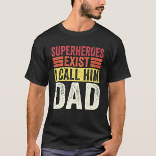 Superhelden gibt es, ich nenne ihn Vater Retro Vät T-Shirt