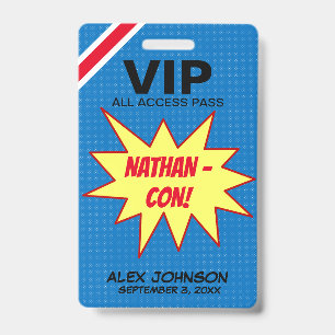 Superhelden-Held Con VIP-Pass-Partygeschenk Ausweis