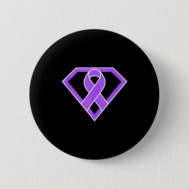 Superhelden-Held-Krieger-Kämpfer Lupus-Bewusstsein Button (Vorderseite)