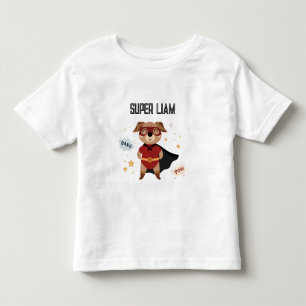 Superhelden-Hund Baby Kleinkind T-Shirt