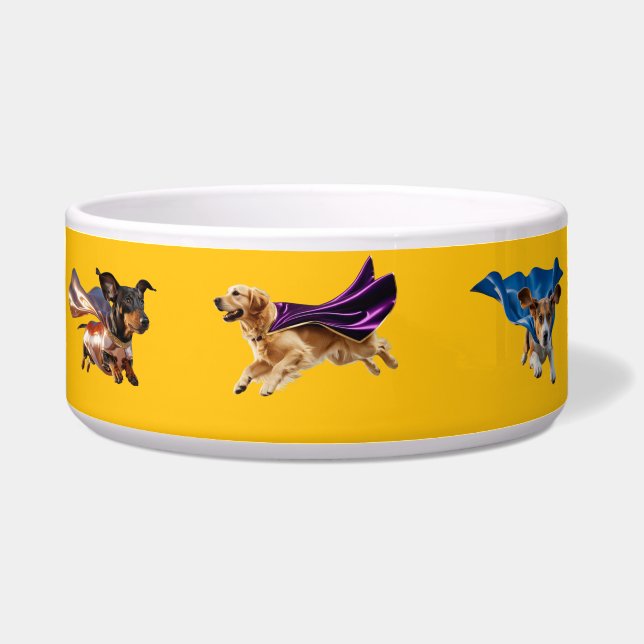 Superhelden-Hunde-Schüssel Napf (Vorderseite)