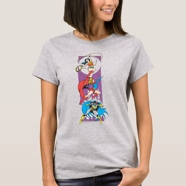 Superhelden in Aktion T-Shirt (Vorderseite)