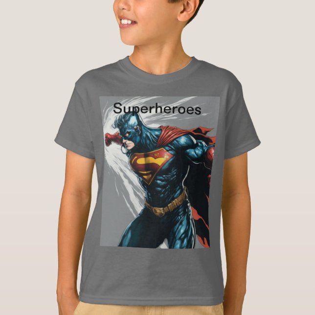 Superhelden Kids T - Shirt (Vorderseite)