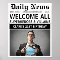 Superhelden und Villains Geburtstagsparty Willkomm