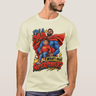 Superhelden-Vater Herren T-Shirt