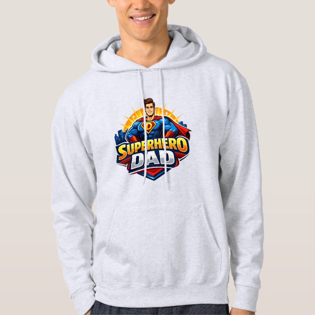 Superhelden-Vater Hoodie (Vorderseite)