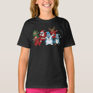 Superhelden-Weihnachts-Team Dabbing T-Shirt