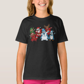Superhelden-Weihnachts-Team Dabbing T-Shirt