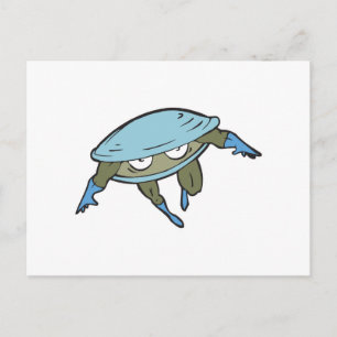 Superheldenmuschel Postkarte