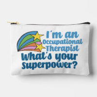 Superheldin für niedliche Arbeitstherapie