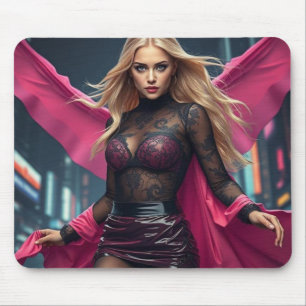 Superheldin Mousepad