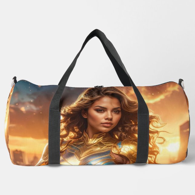 SUPERHELDIN - WEIBLICHER SUPERHELD DUFFLE BAG (Vorderseite)