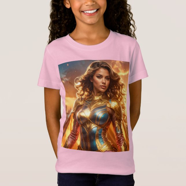 SUPERHELDIN - WEIBLICHER SUPERHELD T-Shirt (Vorderseite)