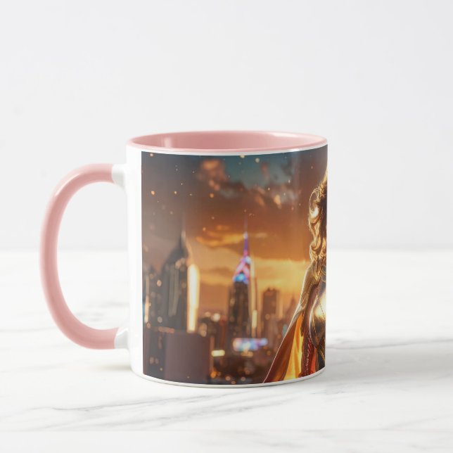 SUPERHELDIN - WEIBLICHER SUPERHELD TASSE (Links)