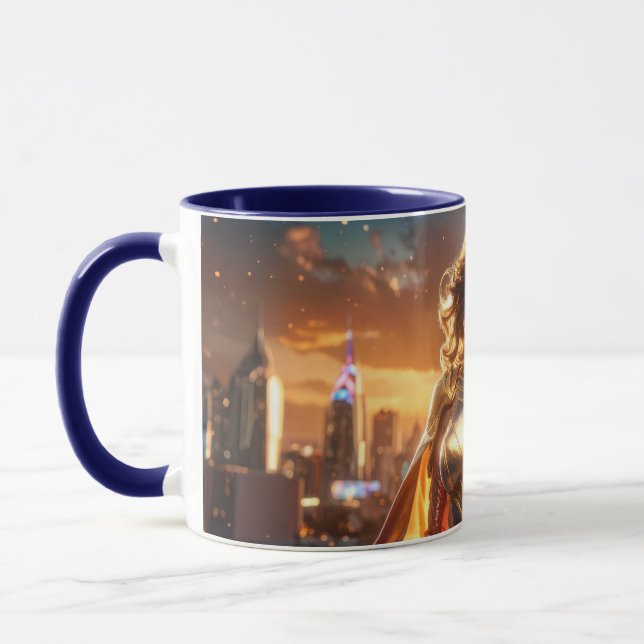 SUPERHELDIN - WEIBLICHER SUPERHELD TASSE (Links)