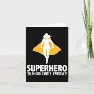 Superheldin Women - Kinderkrebsbewusstsein Karte