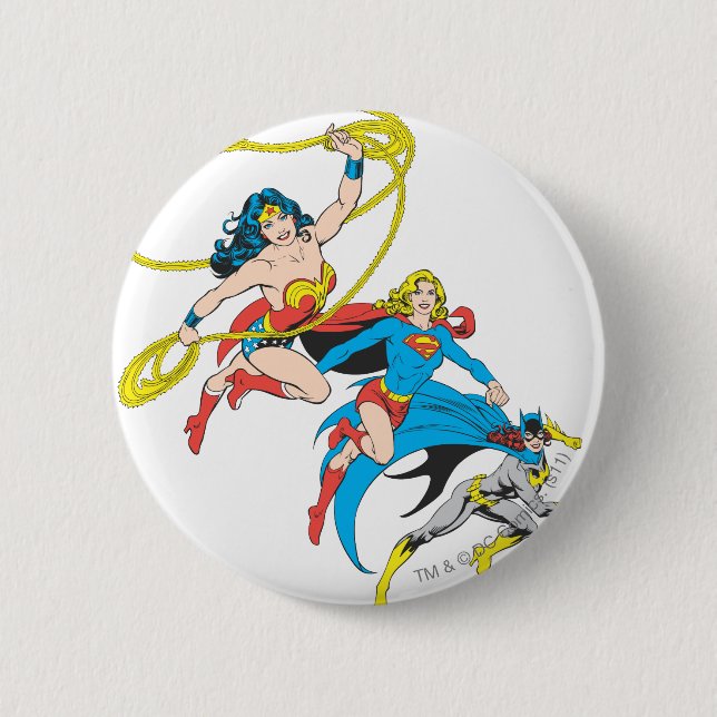 Superheldinnen springen button (Vorderseite)
