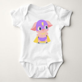 Superheran Pig Baby Sleeper Bodysuit Baby Strampler