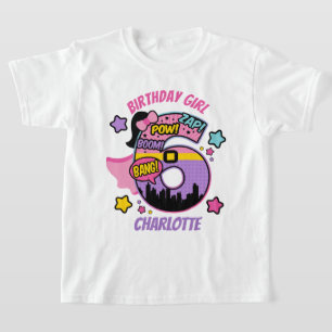 Superhero 6. Geburtstagskarl 6. Super Girl T-Shirt