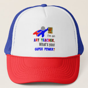 Superhero Art Teacher Truckerkappe
