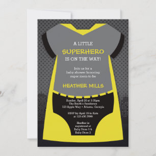 Superhero Baby Shower Einladung für Reena