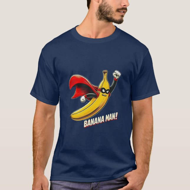 Superhero Banana Man T - Shirt (Vorderseite)