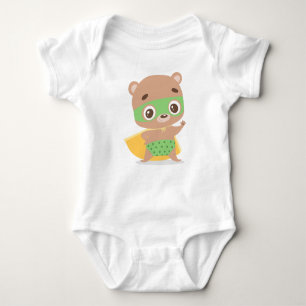 Superhero Bear Baby Sleeper Bodysuit Baby Strampler