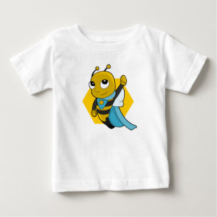 Superhero Biene Cartoon Baby T - Shirt