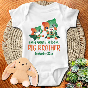 Superhero Big Brother Pregnancy Ankündigung Baby Strampler