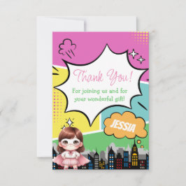 Superhero Birthday Dankeskarte