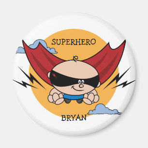 Superhero Birthday Party Gefallen Magnet