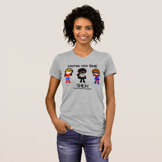 SUPERHERO Black Kontur - vereint für SHE T-Shirt