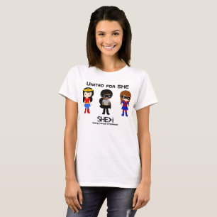 SUPERHERO Black Kontur - vereint für SHE T-Shirt