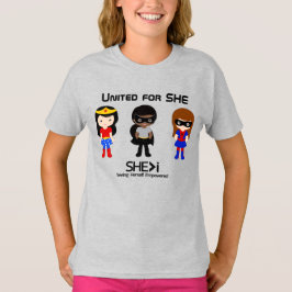 SUPERHERO Black Kontur - vereint für SHE T-Shirt