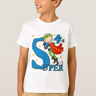 Superhero Boy 4. Geburtstag Shirts und Geschenke