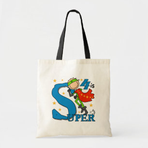 Superhero Boy 4. Geburtstag Shirts und Geschenke Tragetasche