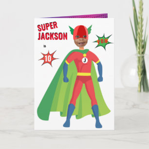 Superhero Boy Birthday Phantastisch Special Fab Ge Karte