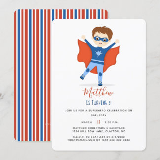 Superhero Boy Einladung