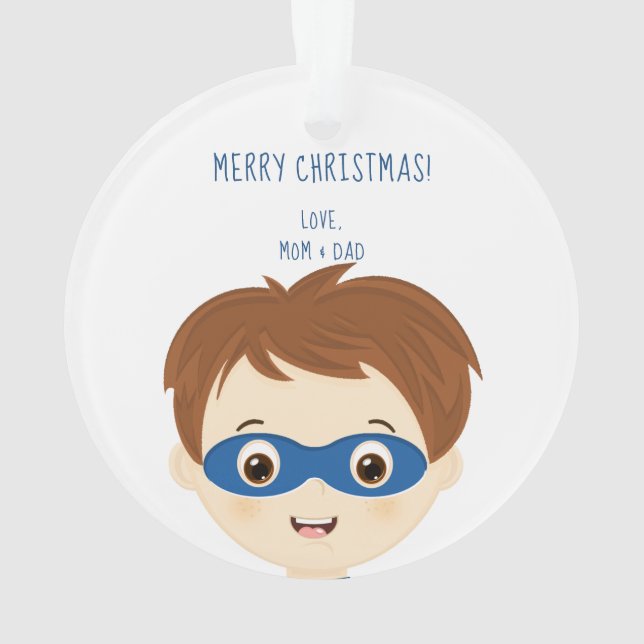 Superhero Boy Ornament (Rückseite)