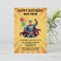 Superhero Boys Birthday Party