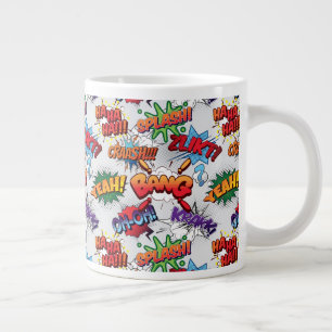 Superhero Bubble Pattern Jumbo-Tasse