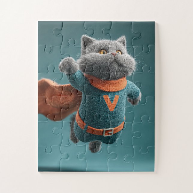 Superhero Cat Jigsaw Puzzle (Vertikal)